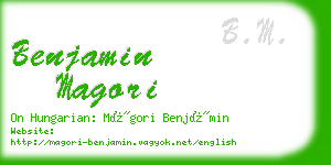 benjamin magori business card